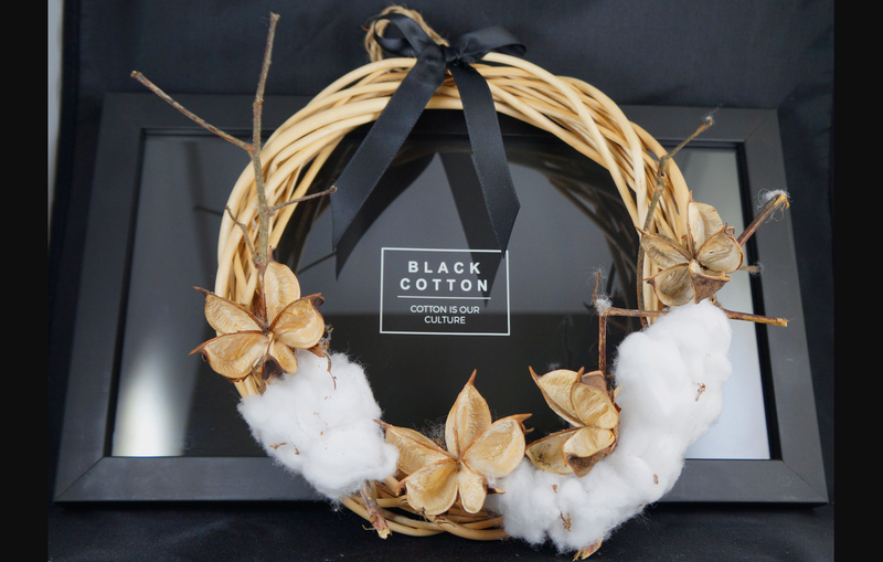 Wreath made from Cotton, $40